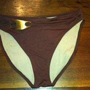 Brown bikini bottom